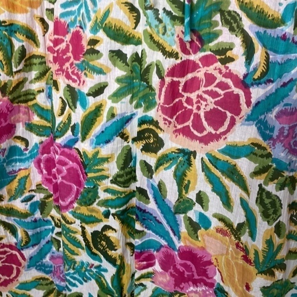 Eb & Ive Colorful Floral Coverup Size Large (L) - Picture 4 of 13